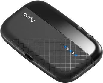 Cudy MF4 2.0. Hotspot Móvel 4G LTE Cat.4. Velocidade de 150 Mbps. Bateria de 2000 mAh (7 horas de autonomia). Suporta 10 dispositivos. Desbloqueado para todas as operadoras. - MF4