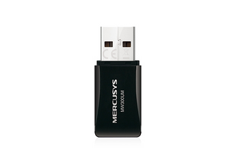 Adaptador USB Wi-Fi High Gain Mercusys MW300UH. 300Mbps com 2 antenas externas de 5dBi para máximo alcance. Design de mesa com cabo USB. Para Windows. - MW300UH