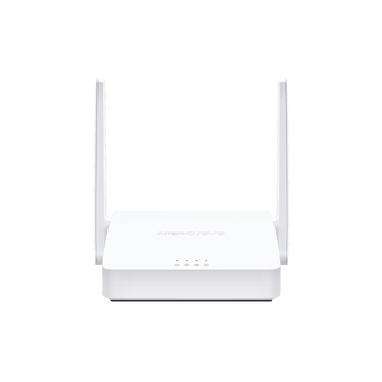Router Wi-Fi N de 300Mbps da Mercusys, ideal para o dia-a-dia. O MW301R oferece ampla cobertura com 2 antenas de 5dBi e 4 modos de operação. - MW301R
