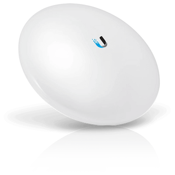 CPE de alto desempenho da Ubiquiti para links PtP e PtMP. O NanoBeam 5AC Gen2 oferece 19dBi de ganho, imunidade a ruído superior e gestão via Wi-Fi. - NBE-5AC-GEN2