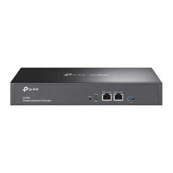TP-Link Omada OC300. Controlador de hardware para redes empresariais. Gere até 500 APs e 100 Switches. Montagem em Rack. Portas Gigabit e USB 3.0. Acesso Cloud gratuito e gestão multi-site. - OC300