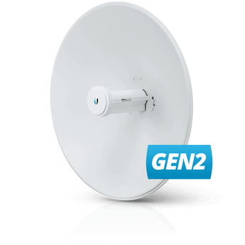 CPE Ubiquiti airMAX ac 5GHz com antena de 25dBi. Ideal para links PtP/PtMP de longo alcance - PBE-5AC-GEN2