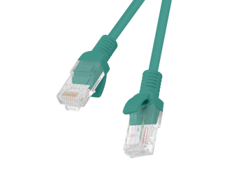 Cabo de rede Cat 6 de 3m (verde) da Lanberg. Cabo U/UTP com condutores CCA e revestimento PVC. Testado (Fluke) para garantir performance Gigabit. - PCU6-10CC-0300-G