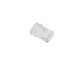 Pacote de 20 fichas RJ45 Cat. 6 UTP "Pass-Through" da Lanberg. Simplifique a cravagem de cabos de rede e reduza erros. Fichas "easy-pass". - PLU-6020EZ