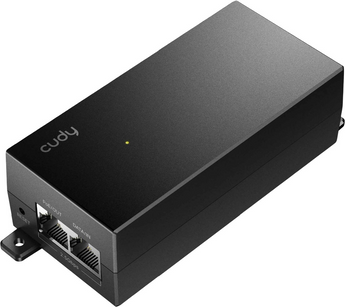 Cudy POE200H. Injetor PoE+ Multi-Gigabit (2.5Gbps). Potência até 30W (802.3at). Ideal para Access Points Wi-Fi 6/7. Proteção contra surtos 4kV. Instalação em parede. - POE200H