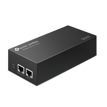 TP-Link POE370S. Injetor PoE++ (802.3bt) até 60W. Portas RJ45 Multi-Gigabit (10G/5G/2.5G). Caixa Metálica Robusta. Instalação Plug & Play. Ideal para Wi-Fi 7 e PTZ. - POE370S