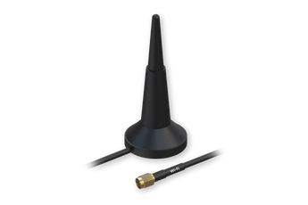 Antena Wi-Fi (2.4/5GHz) Teltonika PR1KRD30. Ganho 3.0 dBi, base magnética, conector RP-SMA Macho. Cabo de 1.5m. Instalação rápida e flexível. - PR1KRD30