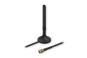 Antena móvel omnidirecional da Teltonika para 4G/LTE e 5G. Base magnética para fácil instalação e conector SMA para ampla compatibilidade com routers. - PR1KS536