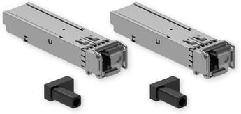 Kit SFP BiDi Teltonika PR4LC21K (Pack 2). Inclui 2 módulos (1310/1550nm e 1550/1310nm) para 1.25G, 20km, Simplex LC. Industrial. - PR4LC21K