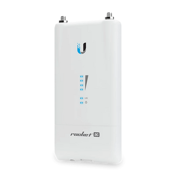Rádio BaseStation 5GHz Ubiquiti Rocket 5AC Lite. Tecnologia airMAX ac, débito 500+ Mbps. 2x Conectores RP-SMA. Porta Gigabit. Ideal p/ PtP e PtMP. - R5AC-LITE