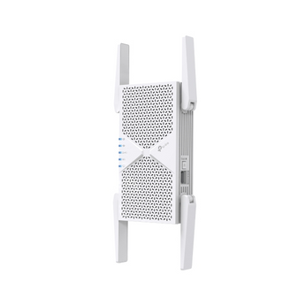 TP-Link RE405BE. Extensor de Alcance Wi-Fi 7 (BE6500). Velocidade combinada de 6.5 Gbps. Porta 2.5 Gigabit. Tecnologia MLO e EasyMesh. 4 Antenas Externas. - RE405BE