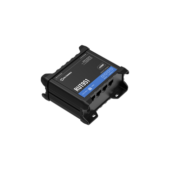 Teltonika RUT951. Router Industrial 4G LTE Cat 4. Dual SIM com Auto-Failover. 4x Portas Ethernet com suporte PoE+ (1x In, 3x Out). Wi-Fi 4. RutOS, Modbus, MQTT. Ideal para CCTV e IoT. - RUT951B10J00