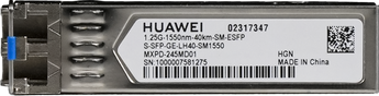 Módulo ótico Huawei eKit S-SFP-GE-LH40-SM1550. eSFP 1G (Single-Mode) para 40km (1550nm). Conector LC. PN 02317347. - S-SFP-GE-LH40-SM1550