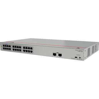 Switch de Acesso Huawei S110-24LP2SR com 24 portas Gigabit Ethernet PoE+, 2 SFP Uplink e 124W de orçamento PoE. Capacidade de 52 Gbit/s. - S110-24LP2SR