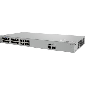 Huawei eKitEngine S210-24P2J. Switch Gigabit de 24 Portas PoE+ (Budget 400W). 2x Portas Uplink SFP 2.5GE. Proteção contra surtos 6kV. Ideal para Wi-Fi 6 e CCTV. - S210-24P2J