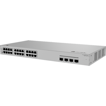 24 portas GE PoE+ (400W) e 4 uplinks 2.5G SFP. Capacidade 68 Gbit/s. Ideal para PMEs. - S220S-24P4J