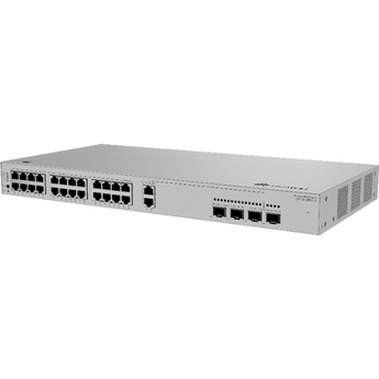 24xGE (22 PoE+), 2x2.5G Combo (PoE+), 2x10G SFP+. Orçamento PoE 400W. Capacidade 98 Gbit/s. - S220S-26PN4JX
