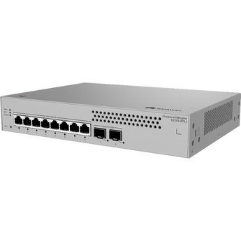 8 portas GE (não-PoE) e 2 uplinks 2.5G SFP. Capacidade 26 Gbit/s. Design fanless (silencioso). - S220S-8T2J