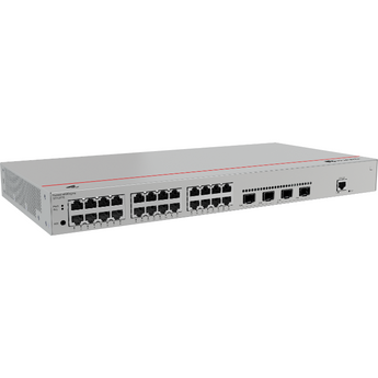 24 portas GE (não-PoE) e 4 uplinks 1G SFP. Capacidade de 56 Gbit/s e iStack. Ideal para PMEs. - S310-24T4S