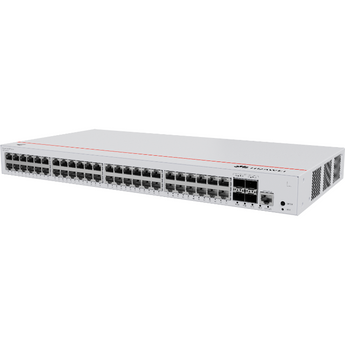 Switch L2/L3 Lite com 48 portas Gigabit PoE+ (380W) e 4 uplinks SFP. Capacidade de 104 Gbps e iStack. Ideal para PMEs. - S310-48P4S