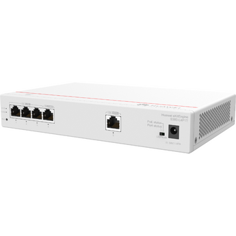 Gateway Huawei eKit S380-L4P1T. Solução 3-em-1: Router (1Gbps), Switch PoE+ (50W) e Gestor de APs (até 32). Ideal para PMEs. - S380-L4P1T