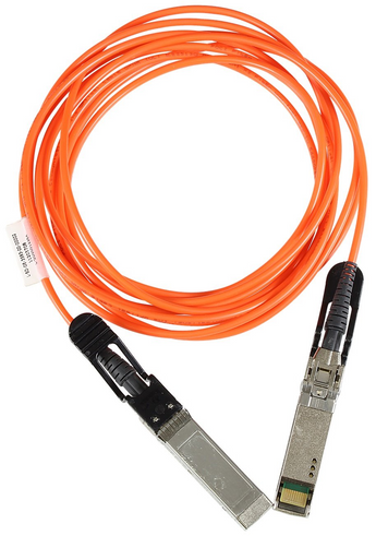 Cabo AOC Huawei SFP-10G-AOC10M. 10 metros, SFP+ para SFP+, 1G/10G. Cabo ótico ativo (AOC) para 10GbE entre bastidores. PN 02310QWH. - SFP-10G-AOC10M