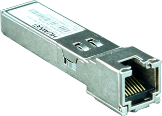 Módulo SFP Huawei eKit (SFP-GE-T-eKit). Conversor SFP para Cobre (RJ45). Velocidade Gigabit (1000Base-T). Alcance até 100m. Ideal para Switches eKit. - SFP-GE-T-EKIT