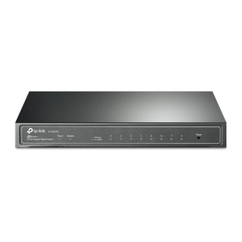 TP-Link Omada SG2008. Switch Smart Gerido L2+ de 8 Portas Gigabit. Pode ser alimentado por PoE (Porta PD) ou transformador. Design Fanless. Gestão Centralizada Omada Cloud. - SG2008