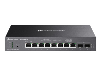 TP-Link Omada SG2210XMP-M2. Switch Smart 8 Portas 2.5G PoE+ (160W). 2 Uplinks SFP+ 10 Gbps. Design Fanless Silencioso. Gestão Omada SDN. Ideal para Wi-Fi 7. - SG2210XMP-M2