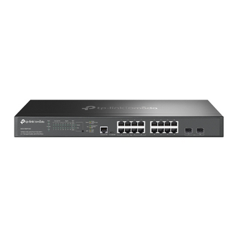 TP-Link Omada SG3218XP-M2. Switch Multi-Gigabit 2.5G. 8x Portas 2.5G PoE+ (240W) + 8x 2.5G Dados. 2x Uplinks 10G SFP+. Ideal para Wi-Fi 7/6E. Gestão Omada SDN. - SG3218XP-M2