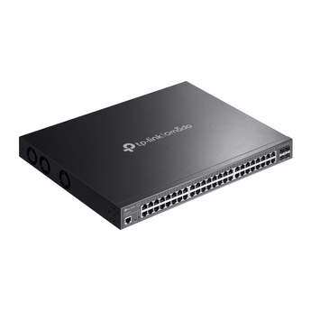 TP-Link Omada SG3452XMPP. Switch L2+ Managed. 8x Portas PoE++ (90W) + 40x PoE+. Orçamento PoE de 750W. 4 Uplinks 10G SFP+. Routing Estático. Gestão Omada SDN. - SG3452XMPP