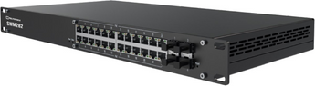 Teltonika SWM282. Switch Gerido L3. 24 Portas Gigabit PoE+ (Orçamento 300W). 4 Portas SFP. Suporte Profinet e EtherNet/IP. Routing Dinâmico (OSPF, BGP). Rackmount. - SWM282000000