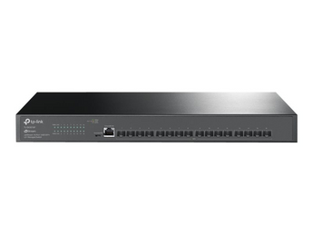 TP-Link Omada TL-SX3016F. Switch de Agregação Full 10GE. 16 Slots SFP+ 10 Gbps. Fontes de Alimentação Redundantes. Routing Estático L2+. Gestão Centralizada Omada SDN. - SX3016F