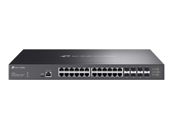 TP-Link Omada SX3832. Switch Managed L3 Multi-Gigabit. 24 Portas 10G RJ45 + 8 Slots 10G SFP+. Capacidade de 640 Gbps. Ideal para Core de Rede, Wi-Fi 7 e Servidores. Gestão Omada SDN. - SX3832