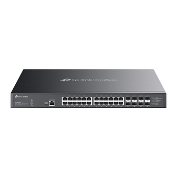 TP-Link Omada SX3832MPP. Switch L3 Access Max. 24 Portas 10G RJ45 PoE++ (90W/porta, 770W total). 8 Slots SFP+ 10G. Gestão Omada SDN. Ideal para Wi-Fi 7 e Redes de Alta Densidade. - SX3832MPP
