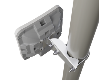 Suporte de montagem e alinhamento da MikroTik, concebido para a série SXTsq. Permite ajustes finos até 45 graus para uma ligação Ponto-a-Ponto perfeita. - SXTSQ-MOUNT