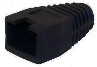 Tampa protetora com recorte para conectores RJ45. Adequada para distinguir cabos. - T-RJ45-BK