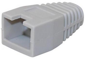Tampa protetora com recorte para conectores RJ45. Adequada para distinguir cabos. - T-RJ45-GY