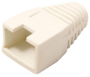 Tampa protetora com recorte para conectores RJ45. Adequada para distinguir cabos. - T-RJ45-WH