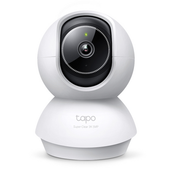 TP-Link Tapo C230. Resolução 3K 5MP. Cobertura 360°. Detecção AI (Choro de Bebé, Quebra de Vidro, Animais). Sensor Starlight. Sirene e Áudio Bidirecional. - TAPO C230