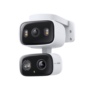TP-Link Tapo C246D. Câmara com Lente Dupla (Fixa + PTZ). Resolução 2K 3MP. Rastreio Inteligente Sincronizado. IP65 para Interior/Exterior. Deteção AI Gratuita. - TAPO C246D