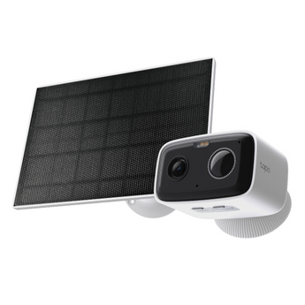 TP-Link Tapo C400 KIT. Câmara de segurança sem fios com painel solar. Bateria até 180 dias. Vídeo 1080p Full HD, Visão Noturna a Cores e Deteção de Pessoas. IP65. - TAPO C400 KIT