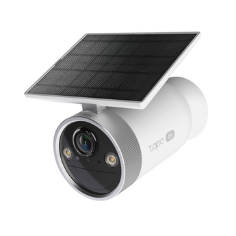 TP-Link Tapo C465. Resolução 4K UHD (8MP). Painel Solar Integrado + Bateria 7800mAh. Wi-Fi Dual Band. Visão Noturna a Cores. Detecção AI (Pessoas/Veículos/Animais). IP65. - TAPO C465