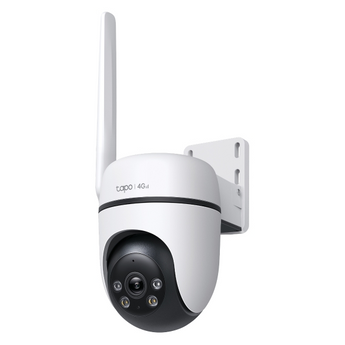 Câmara de segurança TP-Link Tapo C501GW. Sem Wi-Fi? Sem problema. Funciona via rede móvel 4G LTE ou Ethernet (PoE). Resolução 1080p, visão noturna a cores e IP66. - TAPO C501GW