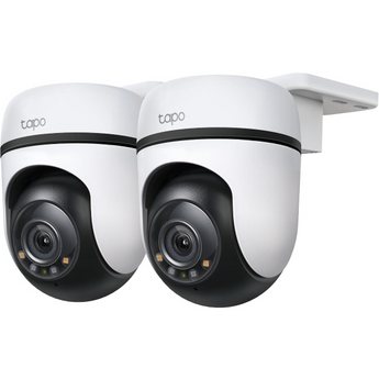 Pack de 2 Câmaras TP-Link Tapo C510W. Resolução 2K (3MP). Rotação 360° Pan/Tilt. Visão Noturna a Cores até 30m. Deteção de Pessoas e Motion Tracking. IP65. - TAPO C510W(2-PACK)