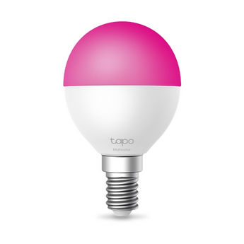 TP-Link Tapo L430P. Lâmpada Smart P45 (E14) Multicolor e Brancos Ajustáveis (2500K-6500K). Brilho 470 Lumens. Monitorização de Energia. Controlo por Voz e App. Sem Hub. - TAPO L430P