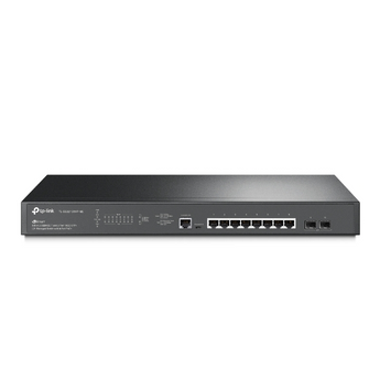 Switch Gerível L2+ TP-Link Omada com 8 portas 2.5G PoE+ (240W) e 2 slots 10G SFP+. A espinha dorsal ideal para APs WiFi 6/7 com gestão centralizada Cloud. - TL-SG3210XHP-M2