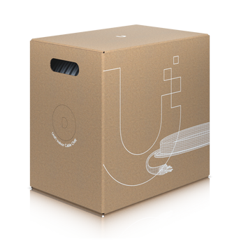 Caixa de 305m Cabo Ethernet Ubiquiti CAT6 UTP. Revestimento CMR (Riser) resistente ao fogo. Cobre Sólido 23 AWG. Divisor anti-crosstalk. Ideal para instalações interiores. - U-CABLE-C6-CMR