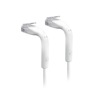 Cabo de rede ultra-fino de 5m da Ubiquiti. A sua capa de proteção RJ45 flexível e dobrável é ideal para instalações em espaços apertados. Suporta Gigabit e PoE+++. - U-CABLE-PATCH-5M-RJ45