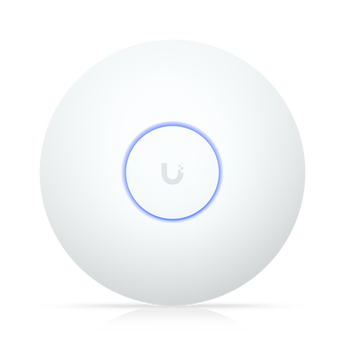 Access Point Ubiquiti U7-LR. Tecnologia WiFi 7 Long Range. Uplink 2.5 GbE. MIMO 3x3 (5GHz). Cobertura de 160 m². Suporta 300+ clientes. Alimentação PoE. - U7-LR
